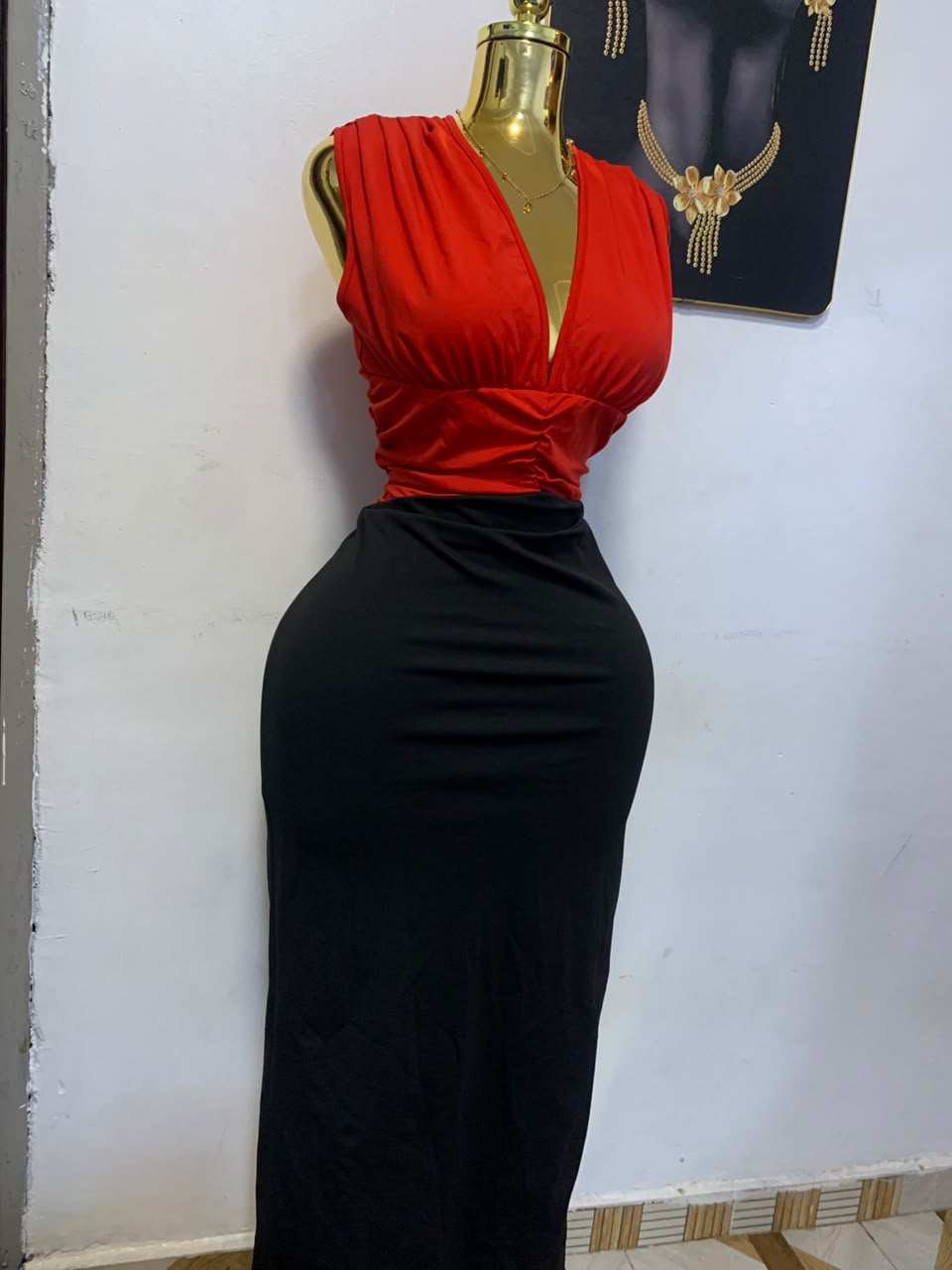 Scarlet & Black Skirt Set